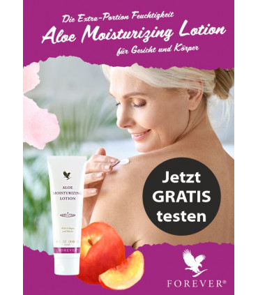 Produktmusterkarte ALOE MOISTURIZING LOTION Menge 25 Stück