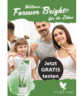 Produktmusterkarte FOREVER BRIGHT TOOTHGEL